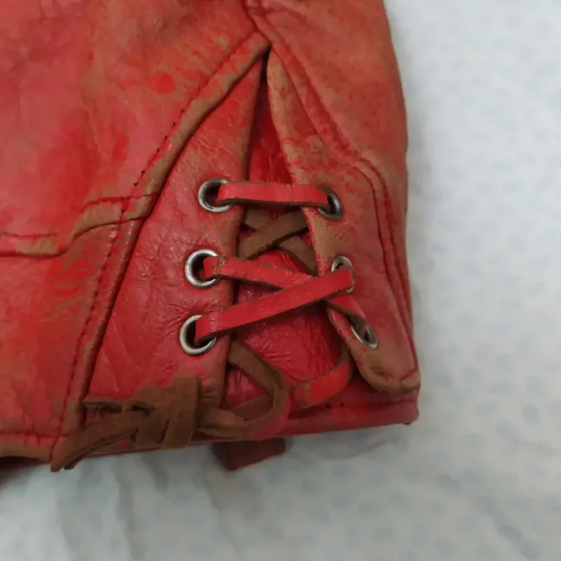 Avirex Rare Vintage Motorcycle Leather Jacket Red Team Atlantic Beach