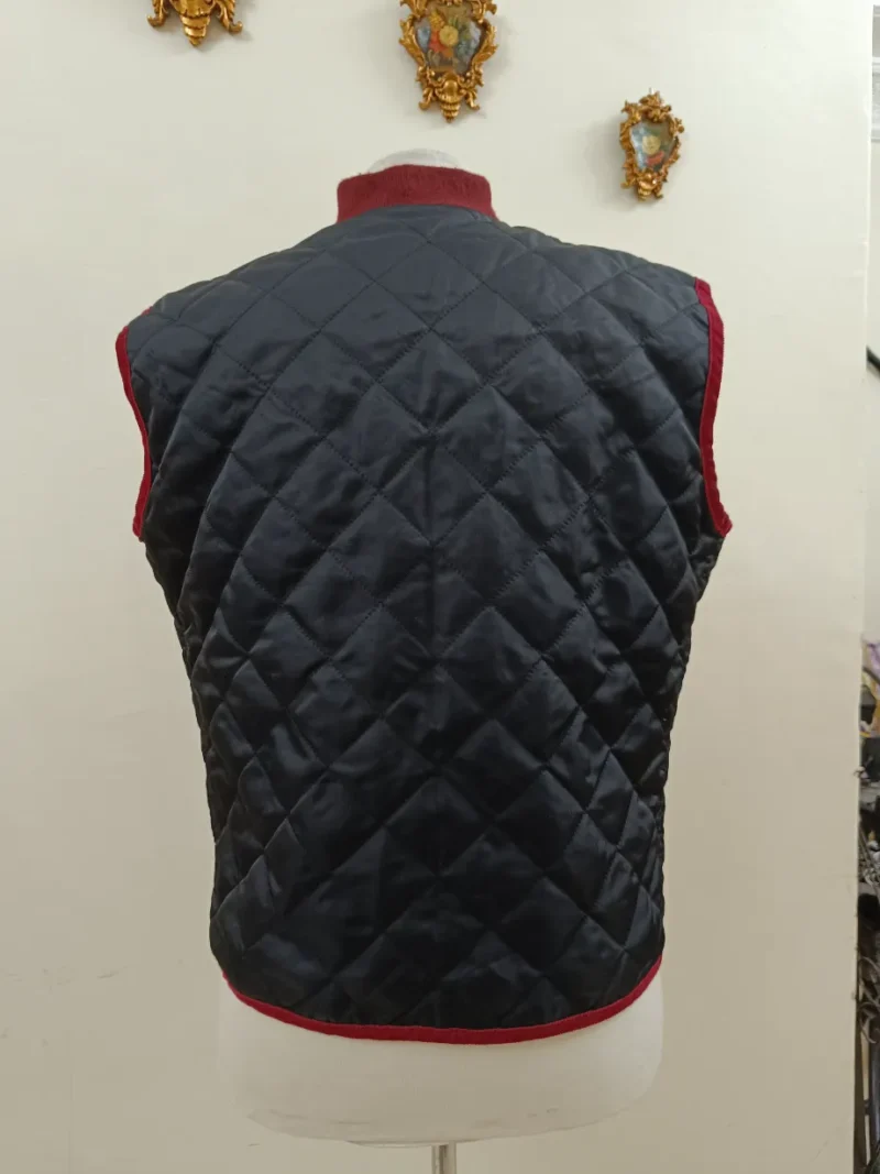 Burberry Vintage Vest Quilted Gilet Black Nova Check Mens