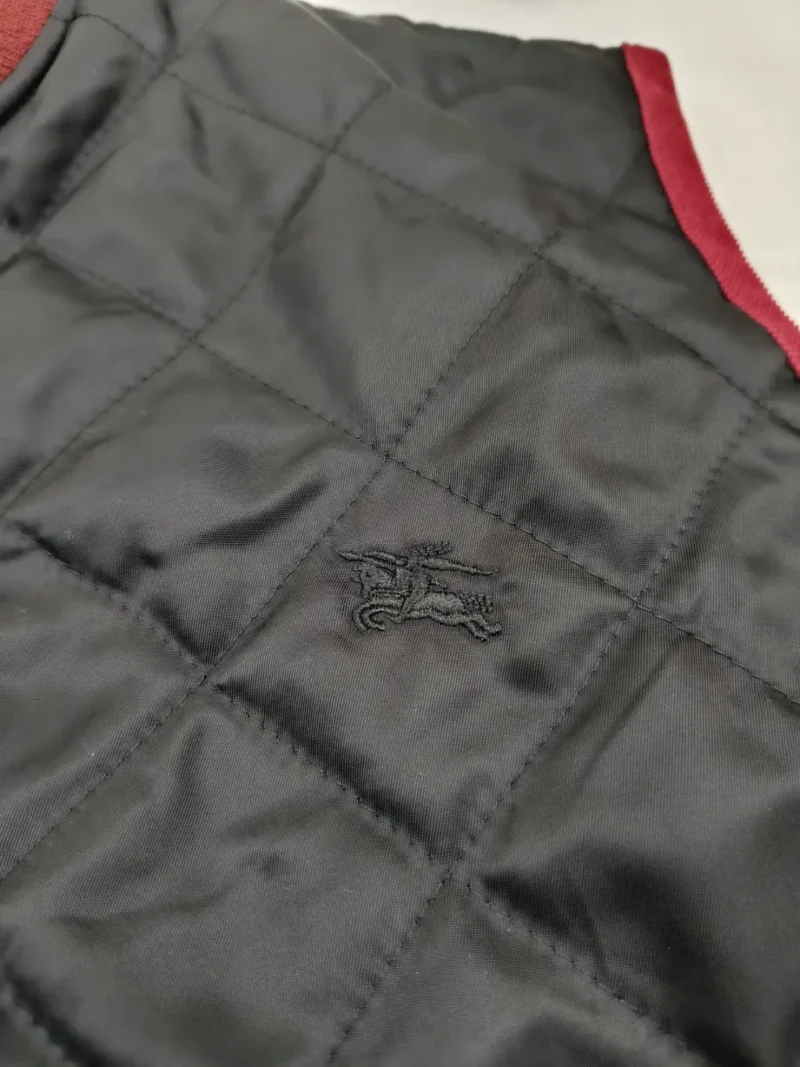 Burberry Vintage Vest Quilted Gilet Black Nova Check Mens