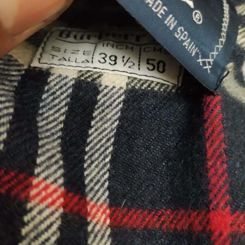 Burberry PeaCoat Jacket Coat Wool Vintage Mens Blue Size 50-L