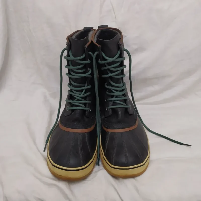 Sorel Premium Waterproof Boots Mens Leather Hand Crafted Natural Rubber 11 US