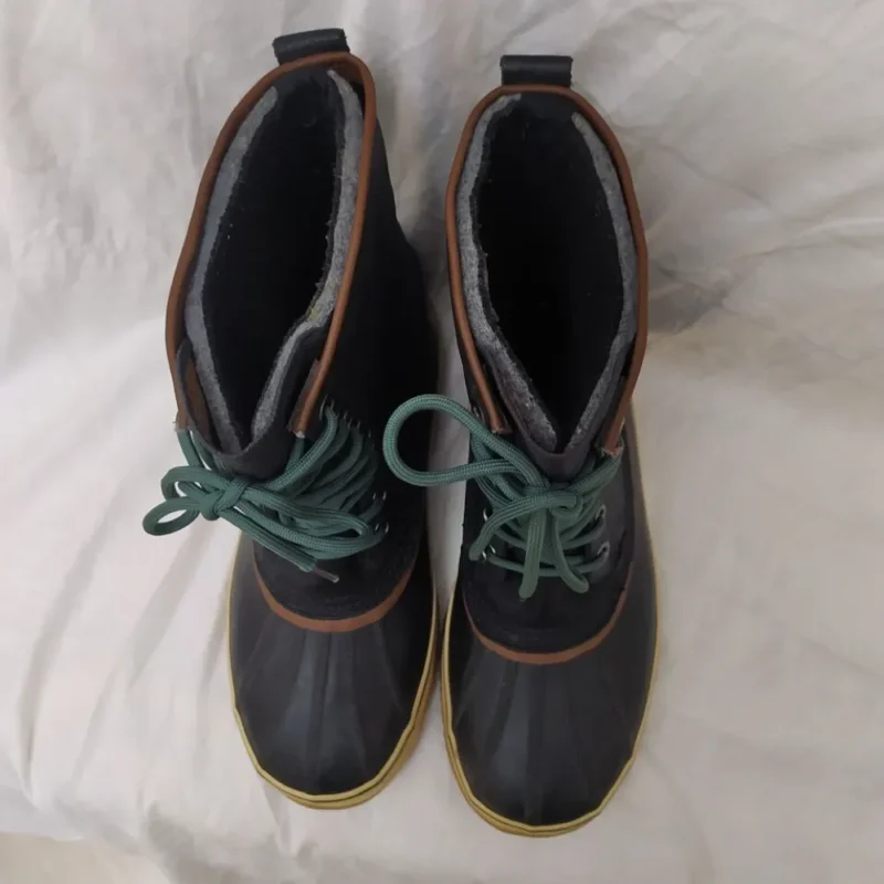 Sorel Premium Waterproof Boots Mens Leather Hand Crafted Natural Rubber 11 US